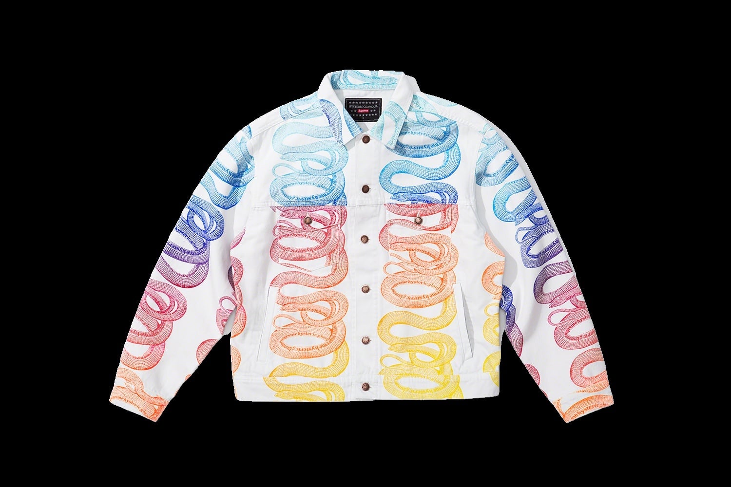 Supreme®/HYSTERIC GLAMOUR Snake Denim Trucker Jacket view 2